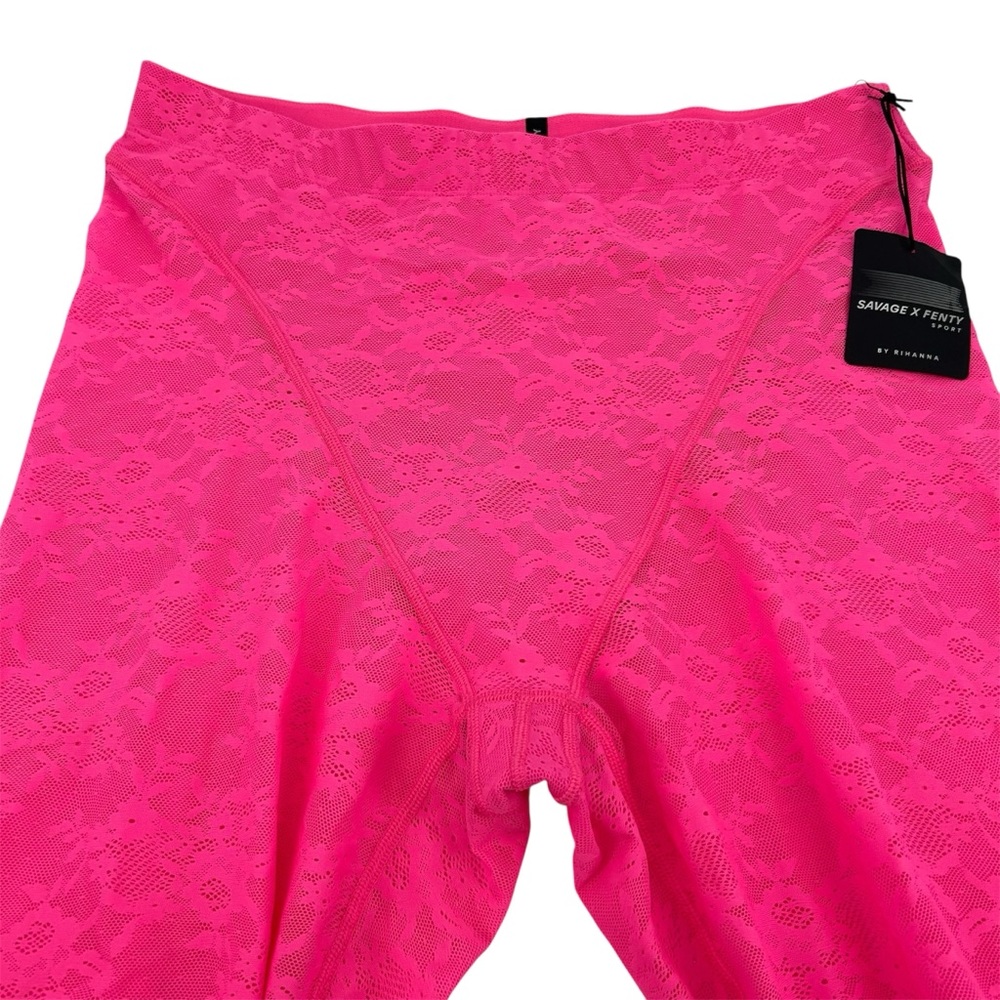 NWT Savage x Fenty Lace Race High-Waist Legging in Pink Palace Size 2X NEW - Picture 5 of 14